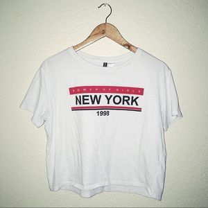 “Power Of Girls New York 1998” White Tee/ T-shirt